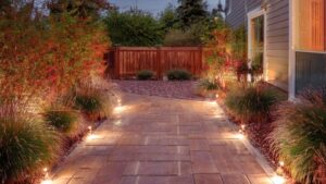 LED Lighting along a driveway