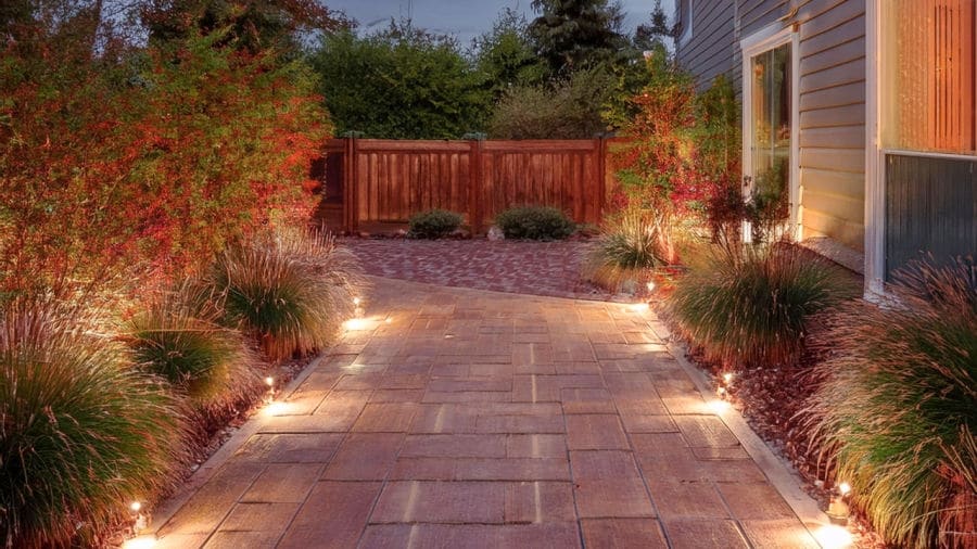 LED Lighting along a driveway