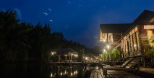 Front Yard Decor with Lighting